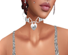 SILV 'D' HEART COLLAR