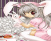 Cute Anime Bunny Sticker