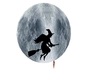 Witch flying on broom