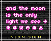 pixel neon sign