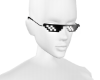 realistic pixel glasses