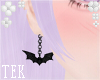 [T] Bat earrings
