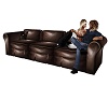 Comfy Leather Couch