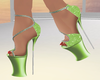 Green Summer Heels