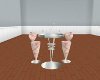 Pink Marble Table/Chair