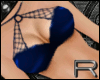 !f Biker Blue Halter Top