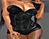 Leather Short & Net Set