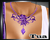 Purple Rose Necklace
