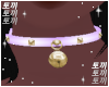 T|Kitty Collar Lilac/Gld