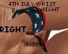 [G]4TH JULY WRIST BAND R