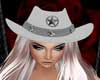 hat cowgirls white