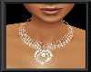 [xo]crystal web necklace