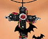 Gothic Cross with Bats