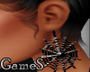 ~S Spider Web Earrings
