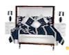 Nautical blue bed