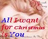 CHRISTMAS-ALL I WANT FO