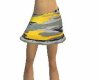 Yellow Camo Mini Skirt