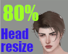 80% Head resize