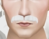 white mustache