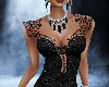 Black Lace Sparkle Dress