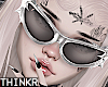 !!! Y2K Glasses White
