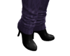 MS Knit Boots plum