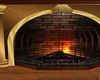 gold fire place