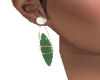 )!Emerald & gold earring