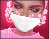 Pink & White Rose Mask