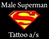 Male Superman Tattoo