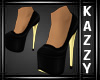 }KC{ Black/Gold Shoes