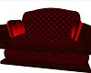 Dark Red Cuddle Chair