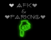 AFK & Parking below sign
