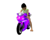 Neon Pink Motorcycle