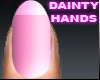 Pink Nails Dainty Hand