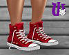 School High Tops F red