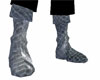 Grey Snakeskin Boots