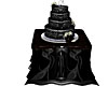 Black wedding Cake