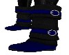 BLUE/BLACK COSY BOOTS