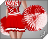 ~AK~ Varsity Poms: Red