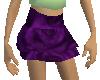 deep purple mini skirt