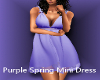 Purple Spring Mini Dress
