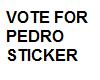 VOTE FOR PEDRO