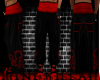 Juggalo red/blk Pants