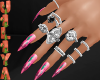 Pink nails & Ring