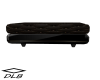 Black and gold ottoman