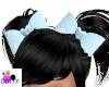 baby blue hair bows