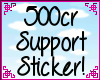A~500cr Support Sticker!