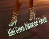 Mint Green Diamond Heels