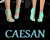 Turquoise heels